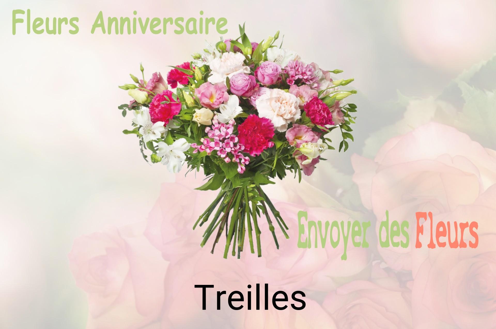 Bouquet de fleurs d’anniversaire livré à Treilles